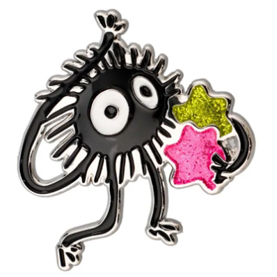 Spirited Away - Metal Brooch - Soot Sprite