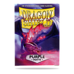 Dragon Shield Standard Sleeves - Matte Purple (100 Sleeves) Dragon Shield Standard Sleeves - Matte Purple (100 Sleeves)