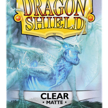 Dragon Shield Standard Sleeves - Matte Clear (100 Sleeves)