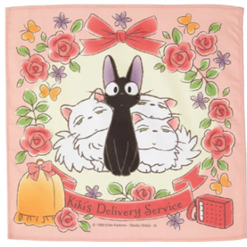Kiki's Delivery Service - Handkerchief (43x43 cm) - Cat Family