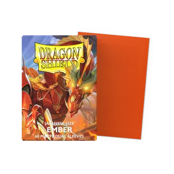 Dragonshield 60 Ember - Matte Dual Sleeves