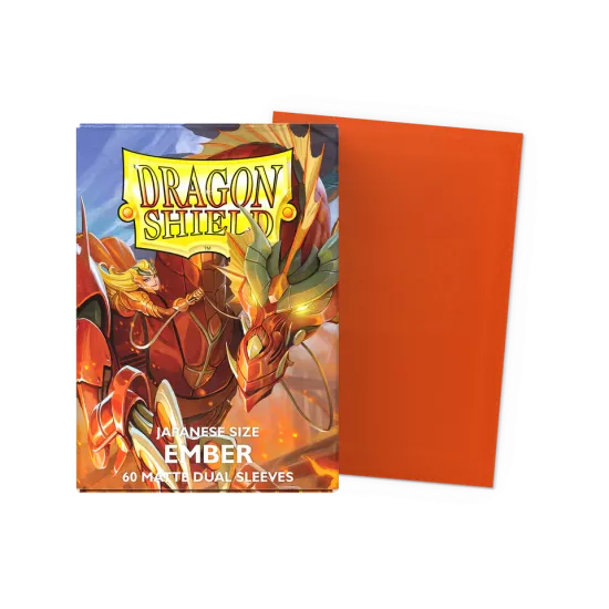 Dragonshield 60 Ember - Matte Dual Sleeves