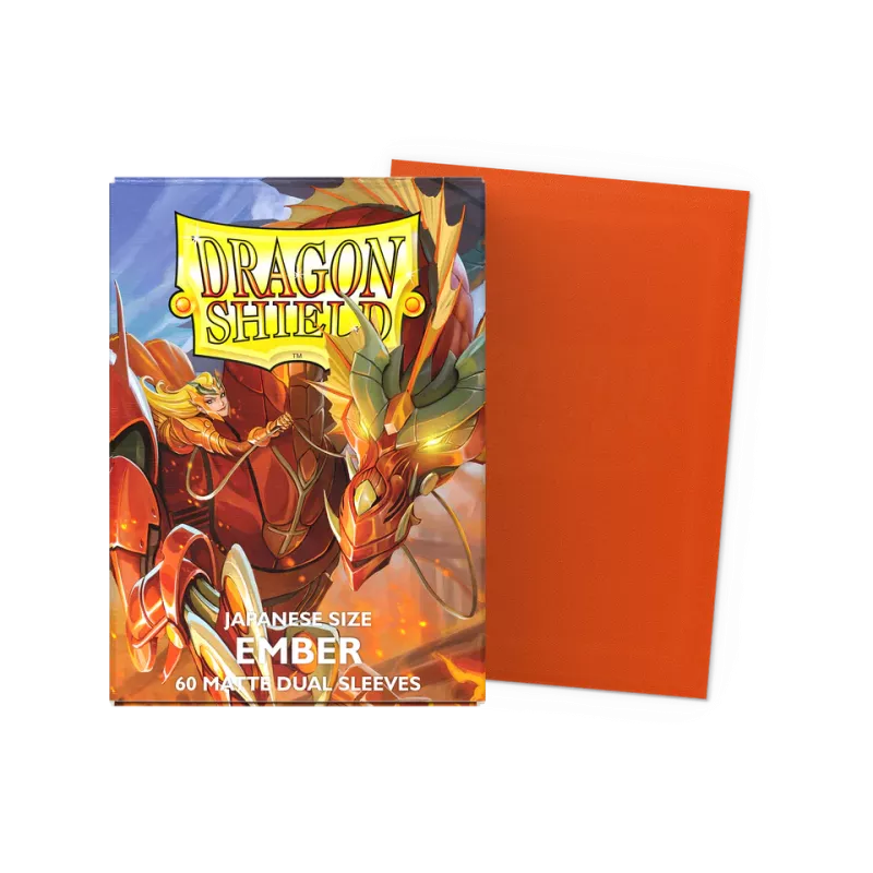 Dragonshield 60 Ember - Matte Dual Sleeves