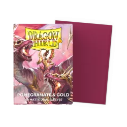 Dragonshield 100 Pomegranate & Gold - Matte Dual Sleeves Dragonshield 100 Pomegranate & Gold - Matte Dual Sleeves
