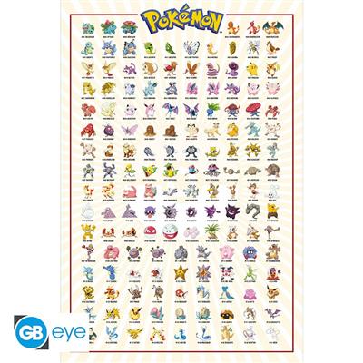 POKEMON - Kanto 151 English Maxi Poster POKEMON - Kanto 151 English Maxi Poster