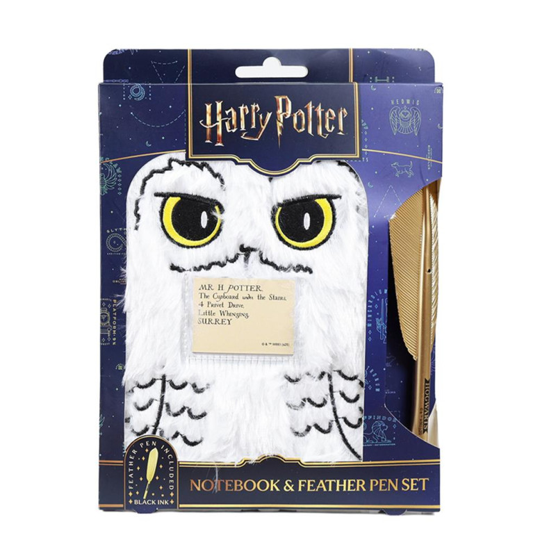  Harry Potter - Notebook & Feather Pen Set - Hedwig