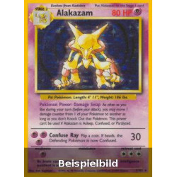 Alakazam (Base Set BS-1) [DE/EX]