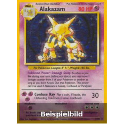 Alakazam (Base Set BS-1) [DE/EX]