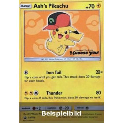 Ash's Pikachu (SM Black Star Promos SM-110) [DE/NM]