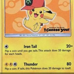 Ash's Pikachu (SM Black Star Promos SM-110) [DE/NM]
