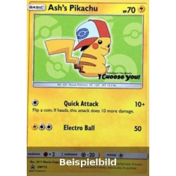 Ash's Pikachu (SM Black Star Promos SM-112) [DE/NM]