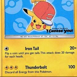 Ash's Pikachu (SM Black Star Promos SM-114) [DE/NM]