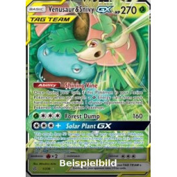 Venusaur & Snivy GX (Cosmic Eclipse CEC-1) [DE/NM]
