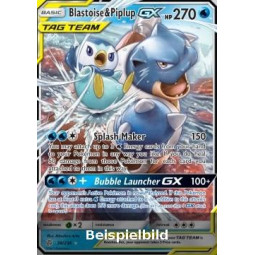 Blastoise & Piplup GX (Cosmic Eclipse CEC-38) [DE/NM]