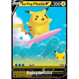 Surfing Pikachu V (Celebrations CEL-008) [DE/NM]