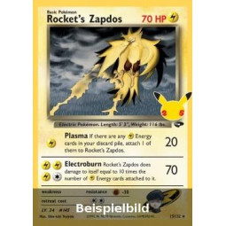 Rocket's Zapdos (Celebrations CEL-GC 15) [DE/NM]