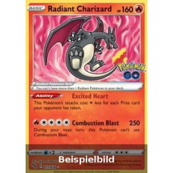 Radiant Charizard (Pokémon GO PGO-011) [DE/NM]