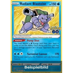 Radiant Blastoise (Pokémon GO PGO-018) [EN/NM]
