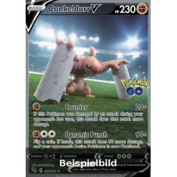 Conkeldurr V (Pokémon GO PGO-074) [DE/NM]