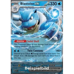 Blastoise ex (151 MEW-009) [DE/NM]