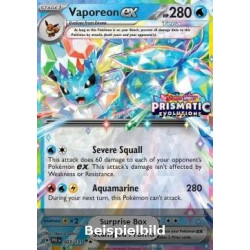 Vaporeon ex (Prismatic Evolutions: Additionals xPRE-023) [DE/NM]