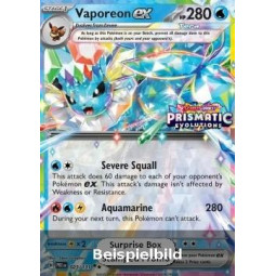 Vaporeon ex (Prismatic Evolutions: Additionals xPRE-023) [DE/NM]