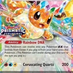 Eevee ex (Prismatic Evolutions: Additionals xPRE-075) [DE/NM]