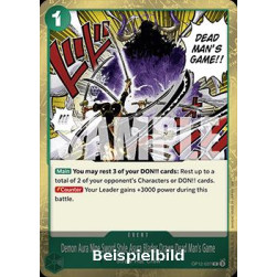 Demon Aura Nine Sword Style Asura Blades Drawn Dead Man's Game (OP12-037) (V.1) (Legacy of the Master) [EN/NM]