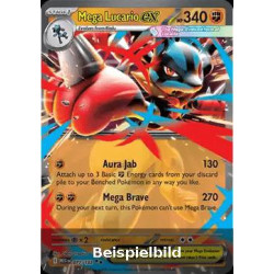 Mega Lucario ex (Mega Evolution MEG-077) [DE/NM]