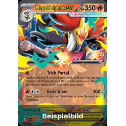Mega Delphox ex (Pitch Black PBL-008) [DE/NM]