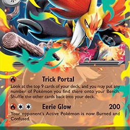 Mega Delphox ex (Pitch Black PBL-008) [DE/NM]