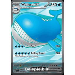 Wailord ex (Pitch Black PBL-097) [DE/NM]