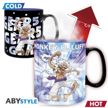 One Piece - Heat Change Mug 460ml - Monkey D. Luffy - Gear 5th