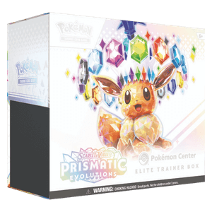 Prismatic Evolutions Pokemon Center Elite Trainer Box in acryl[EN]