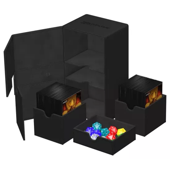 Ultimate Guard Twin Flip'n'Tray 200+ Xenoskin - Black