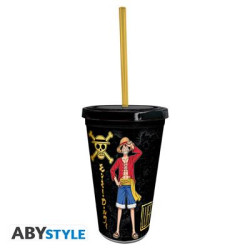 ONE PIECE - Tumbler with straw - 470ml - Luffy & Zoro