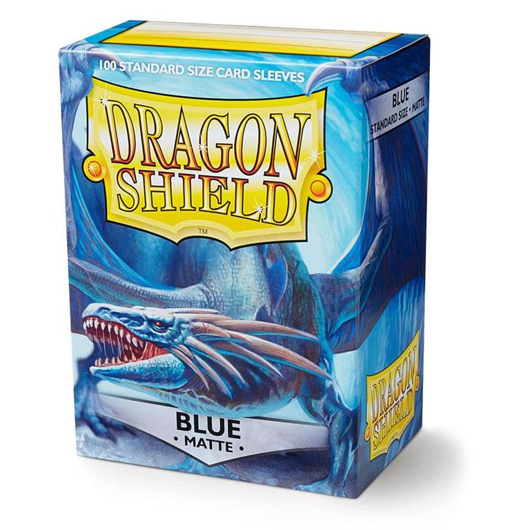 Dragon Shield Standard Sleeves - Matte Blue (100 Sleeves)