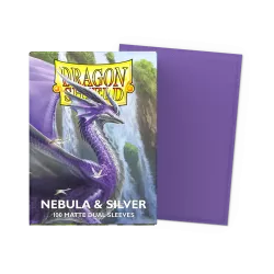 Dragonshield 100 Nebula & Silver - Matte Dual Sleeves