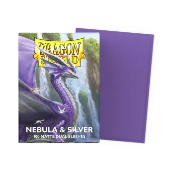 Dragonshield 100 Nebula & Silver - Matte Dual Sleeves