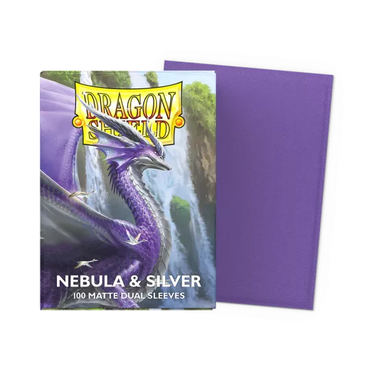Dragonshield 100 Nebula & Silver - Matte Dual Sleeves