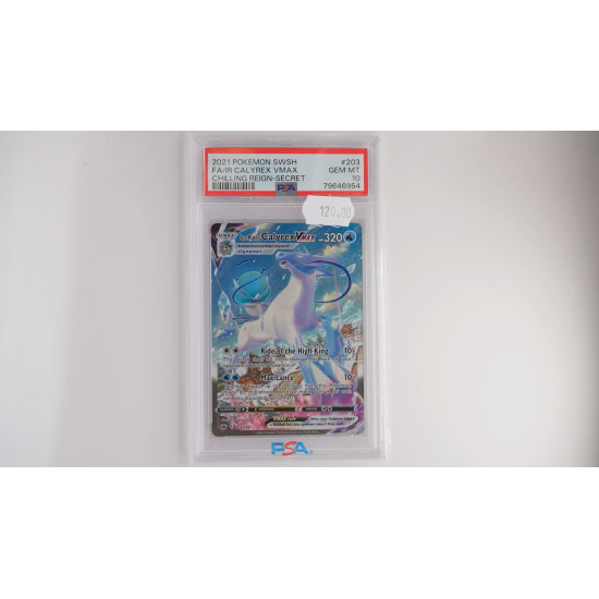 Ice Rider Calyrex VMAX / Schimmelreiter-Coronospa VMAX (CRE-203) PSA[EN/MT]