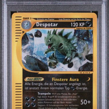 2002 POKEMON EXPEDITION #66 DESPOTAR-REV.FOIL PSA 5 [DE/NM]