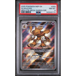 BLACK STAR PROMO #009 ALAKAZAM MEG ETB PSA 8[EN/NM]