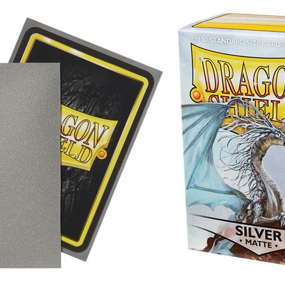 Dragon Shield Standard Sleeves - Matte Silver (100 Sleeves)