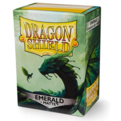 Dragon Shield Matte Sleeves - Emerald (100 Sleeves) Dragon Shield Matte Sleeves - Emerald (100 Sleeves)