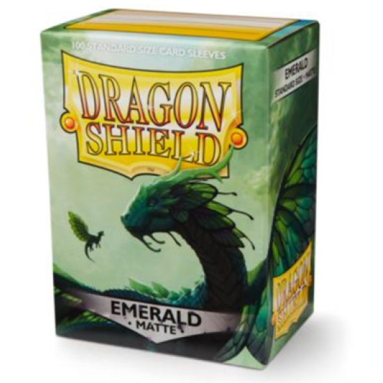 Dragon Shield Matte Sleeves - Emerald (100 Sleeves)