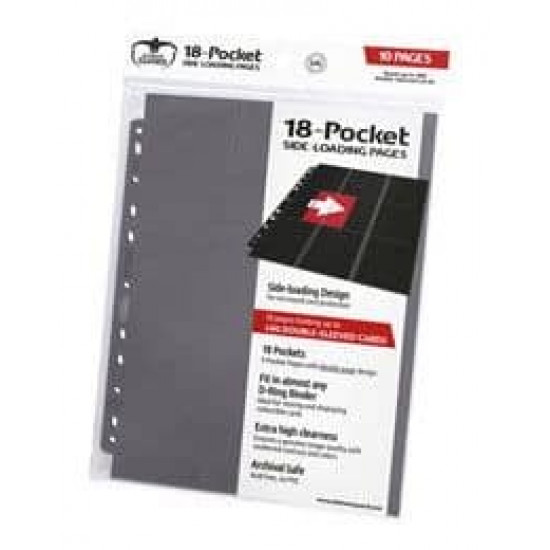 Ultimate Guard - Grau - 18-Pocket Pages Side-Loading (10) Ultimate Guard - Grau - 18-Pocket Pages Side-Loading (10)